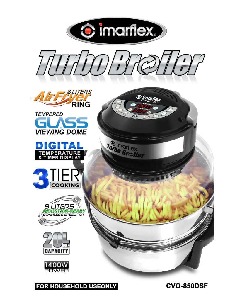 Imagen de la primera página del manual del dispositivo Turbo Broiler CVO-850DSF