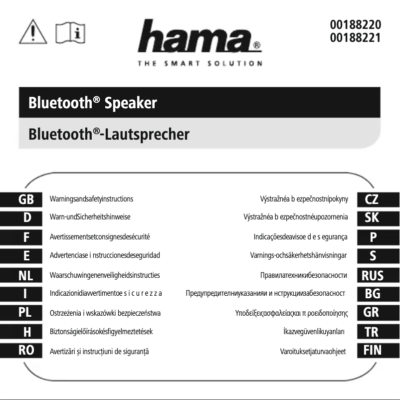 Page 1 de la notice Instructions de sécurité Hama Twin 2.0