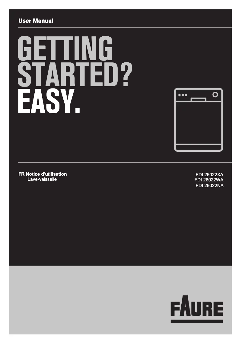 Page 1 de la notice Manuel utilisateur Faure FDI26022NA