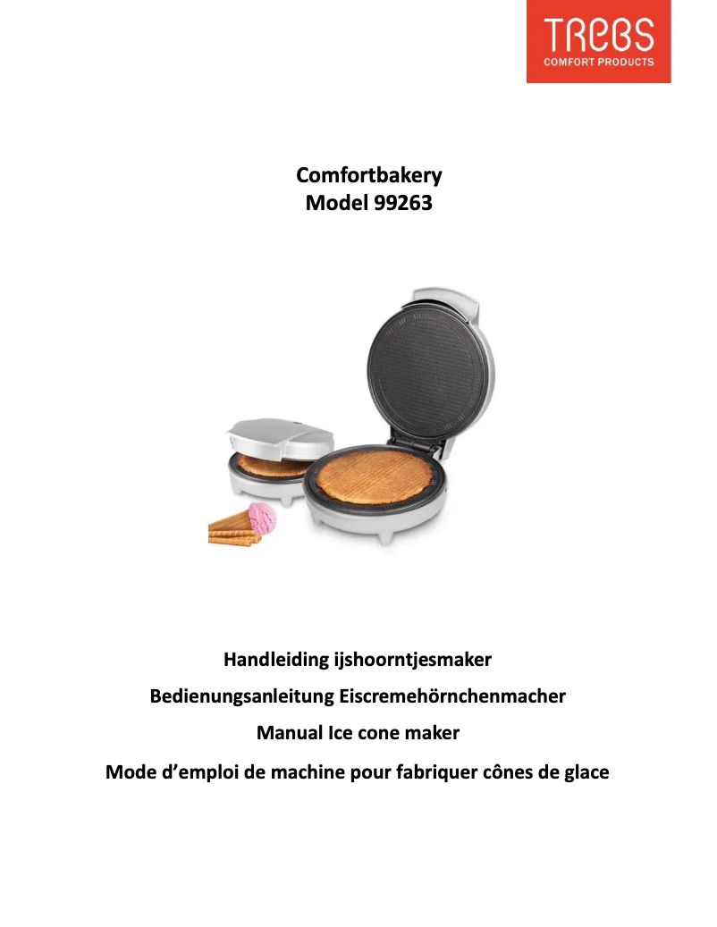 Page n°1 - Manuel utilisateur Trebs Comfortbakery 99263