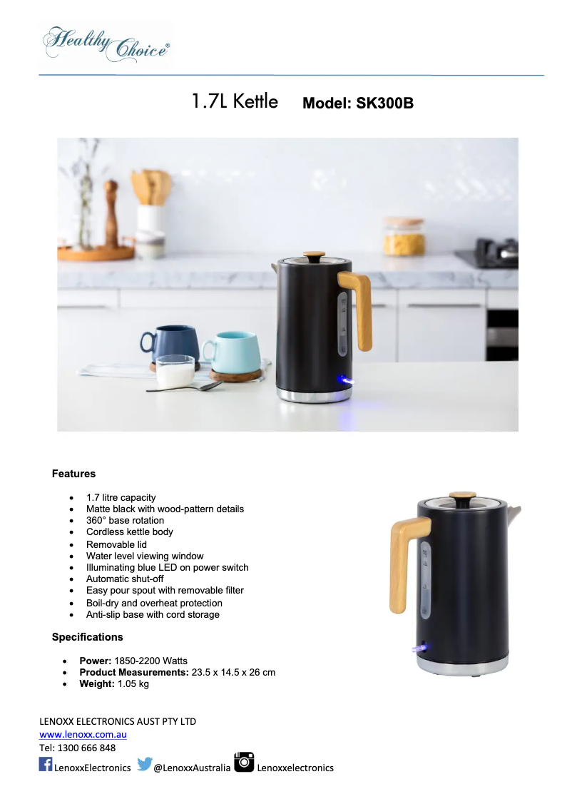 Image de la première page du manuel de l'appareil SK300B