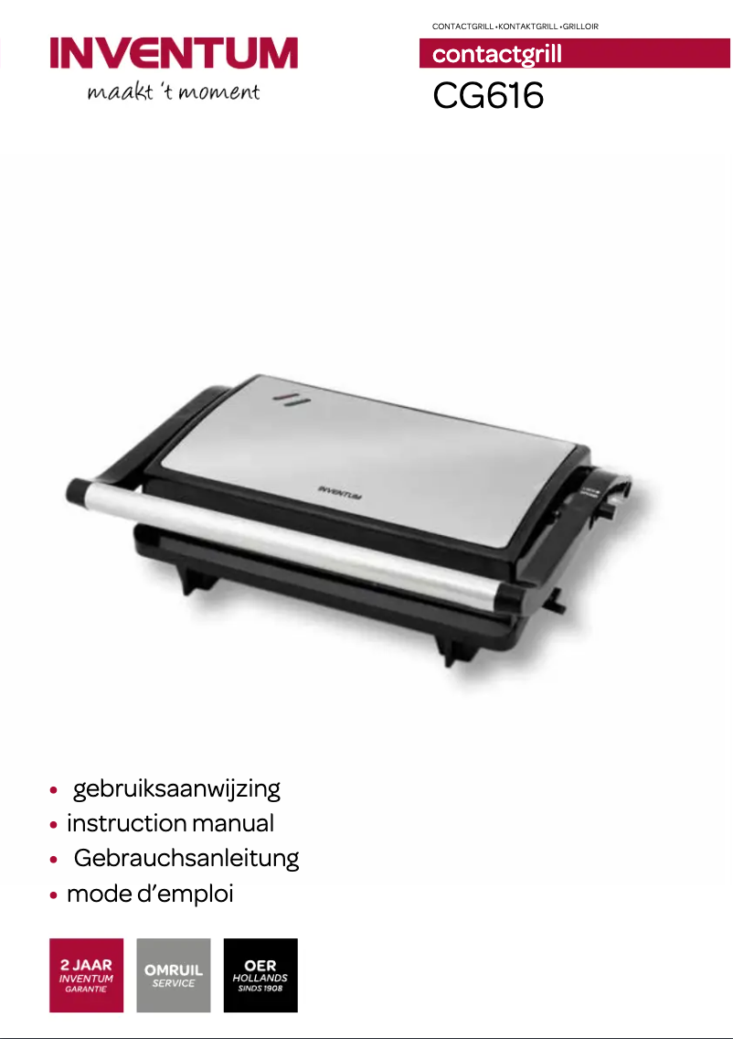 Page n°1 - Manuel utilisateur Inventum CG616