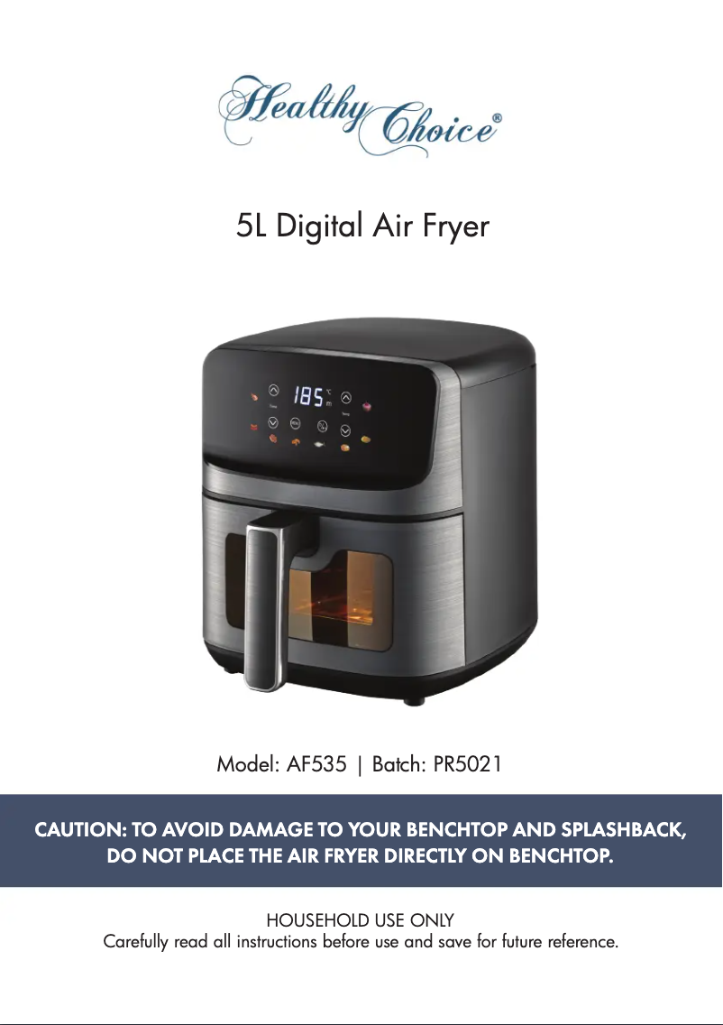 Image de la première page du manuel de l'appareil AF535