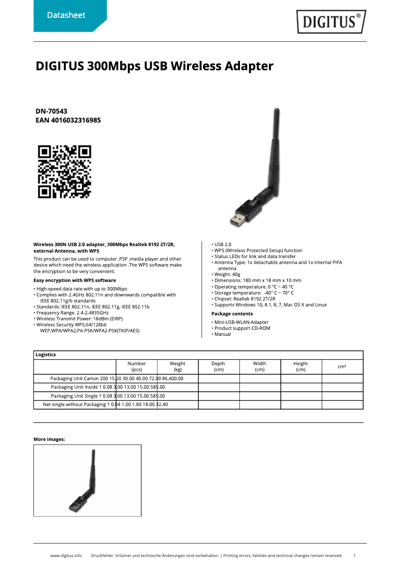 Image de la première page du manuel de l'appareil DN-70543