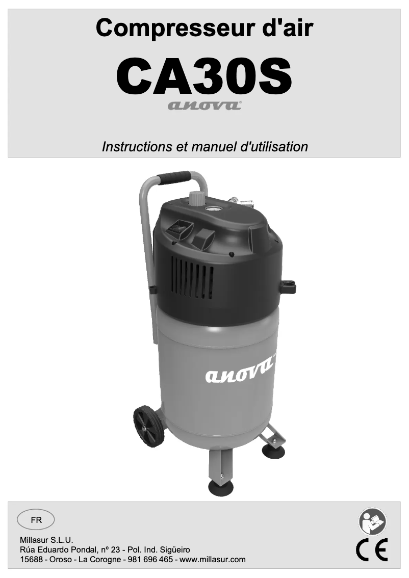 Page n°1 - Manuel utilisateur Anova CA30S