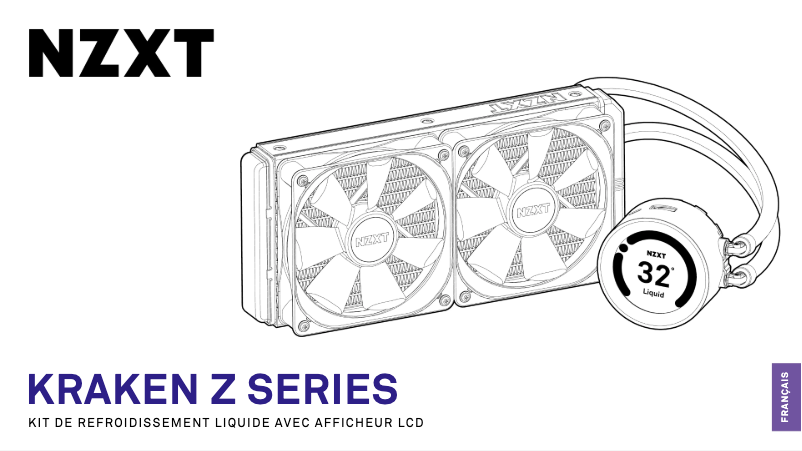 Page 1 de la notice Manuel utilisateur NZXT Kraken X63