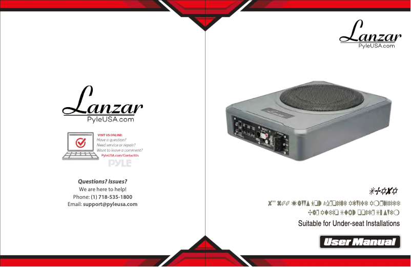 Page 1 de la notice Manuel utilisateur Pyle SBA8A