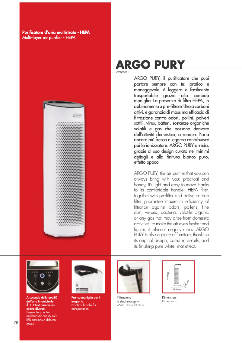 Image de la première page du manuel de l'appareil Pury