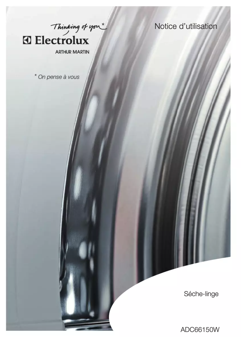 Page n°1 - Manuel utilisateur Arthur Martin-Electrolux ADC 66150 W
