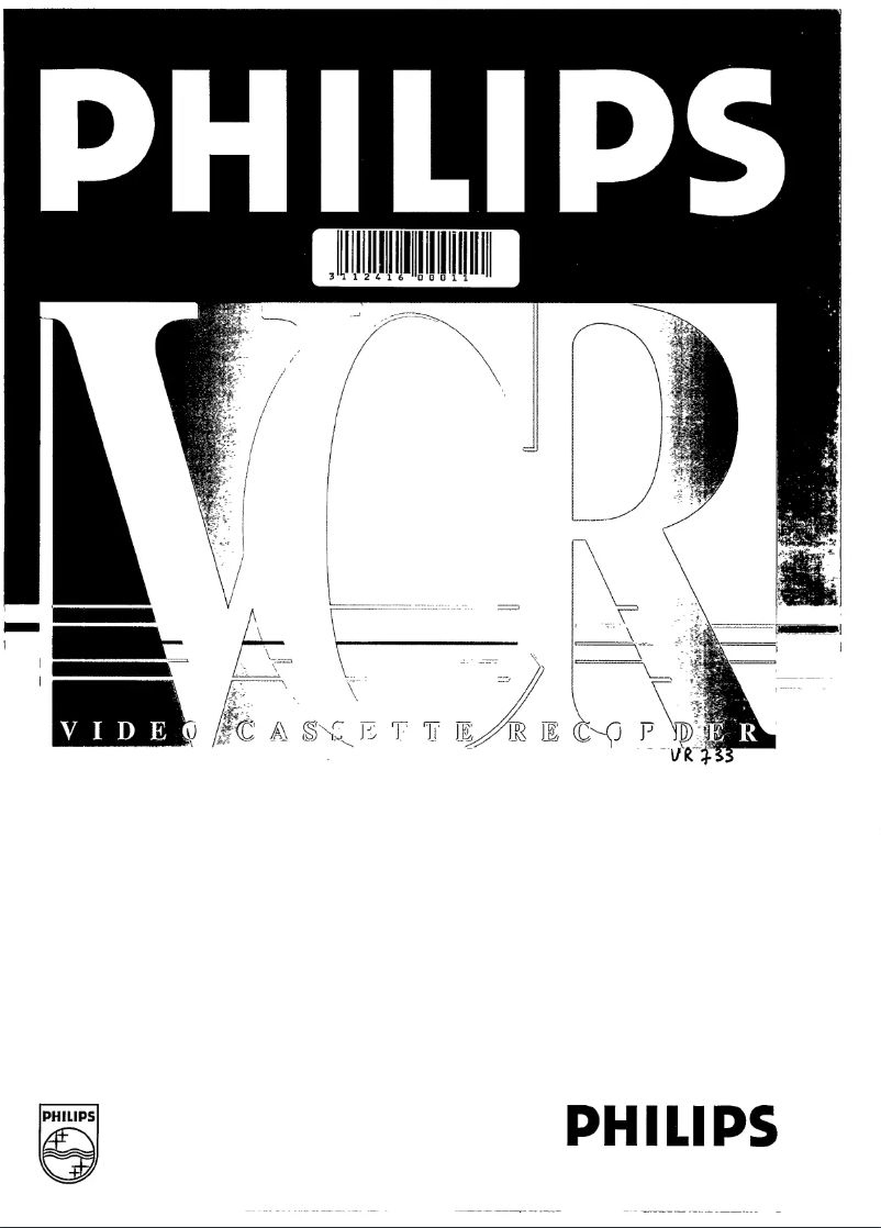 Page 1 de la notice Manuel utilisateur Philips VR733