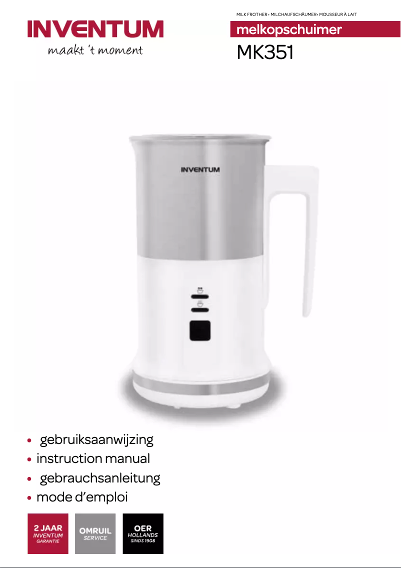 Image de la première page du manuel de l'appareil MK351