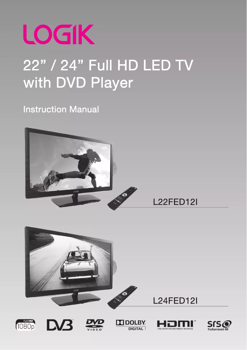 Page n°1 - Manuel utilisateur Logik L24FED12I