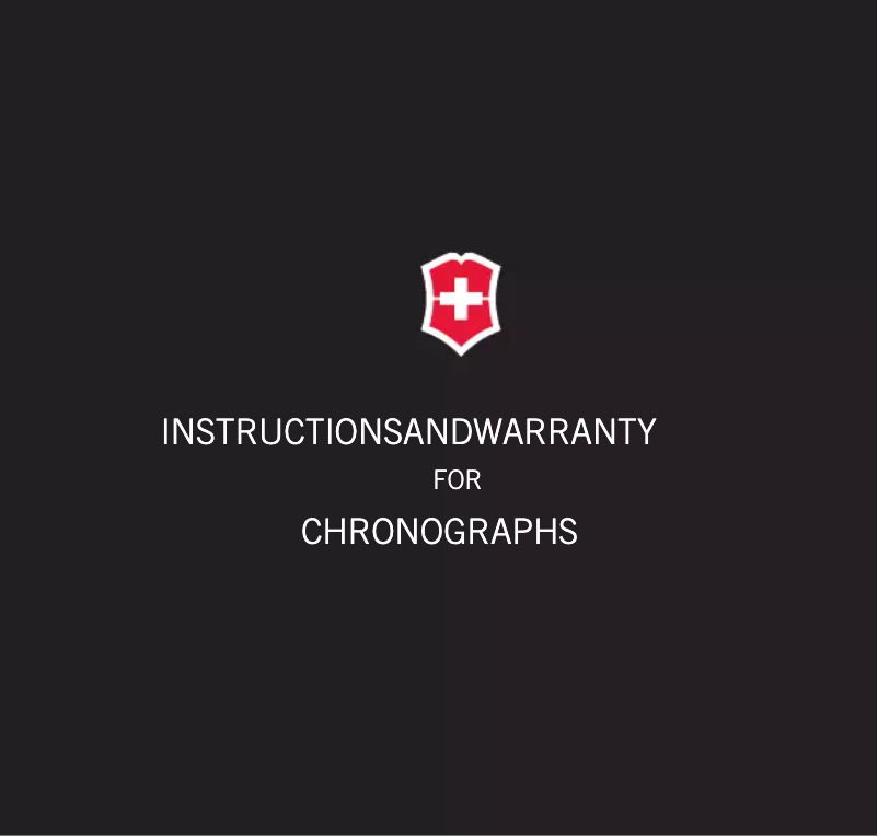 Page 1 de la notice Manuel utilisateur Victorinox Summit XLT Chronograph