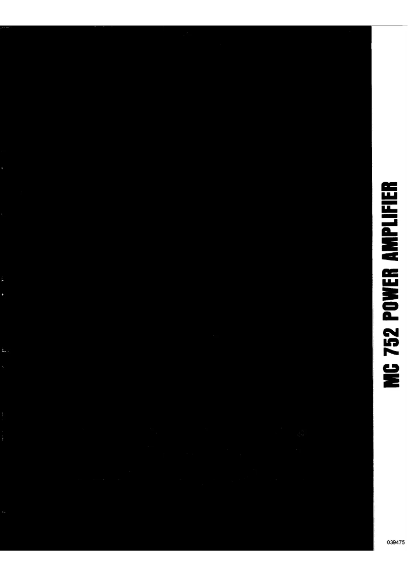 Image de la première page du manuel de l'appareil MC-752