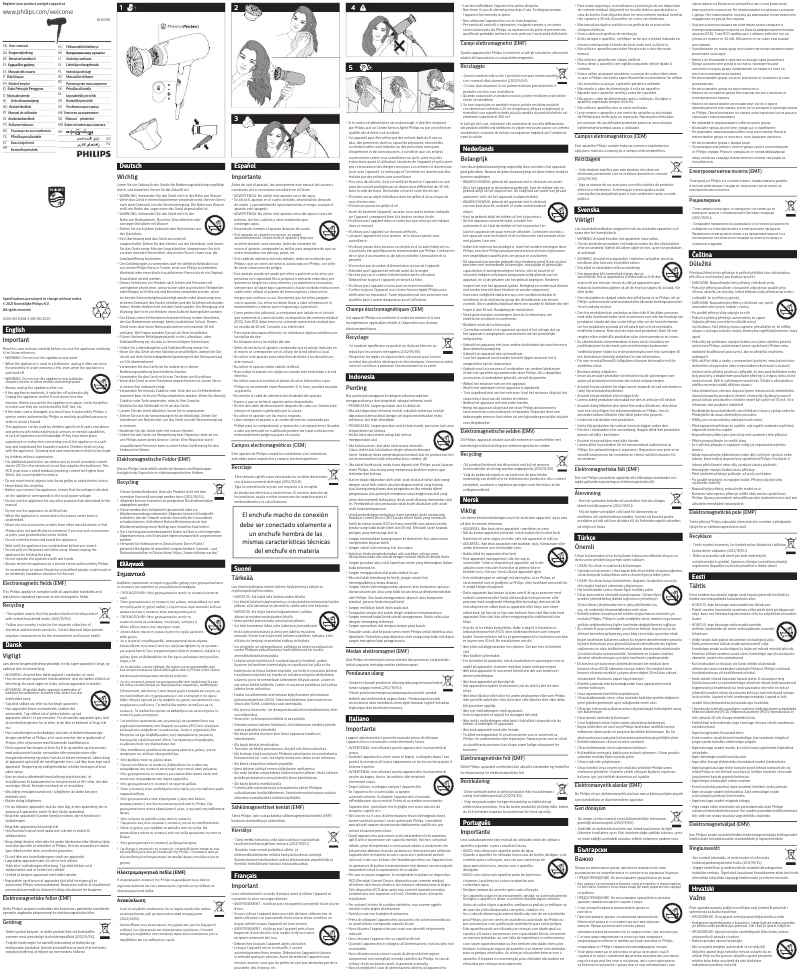 Page 1 of the manual User Manual Philips ThermoProtect BHP398