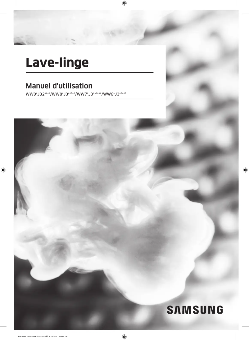 Página 1 del manual Manual de usuario Samsung WW80J3483KW