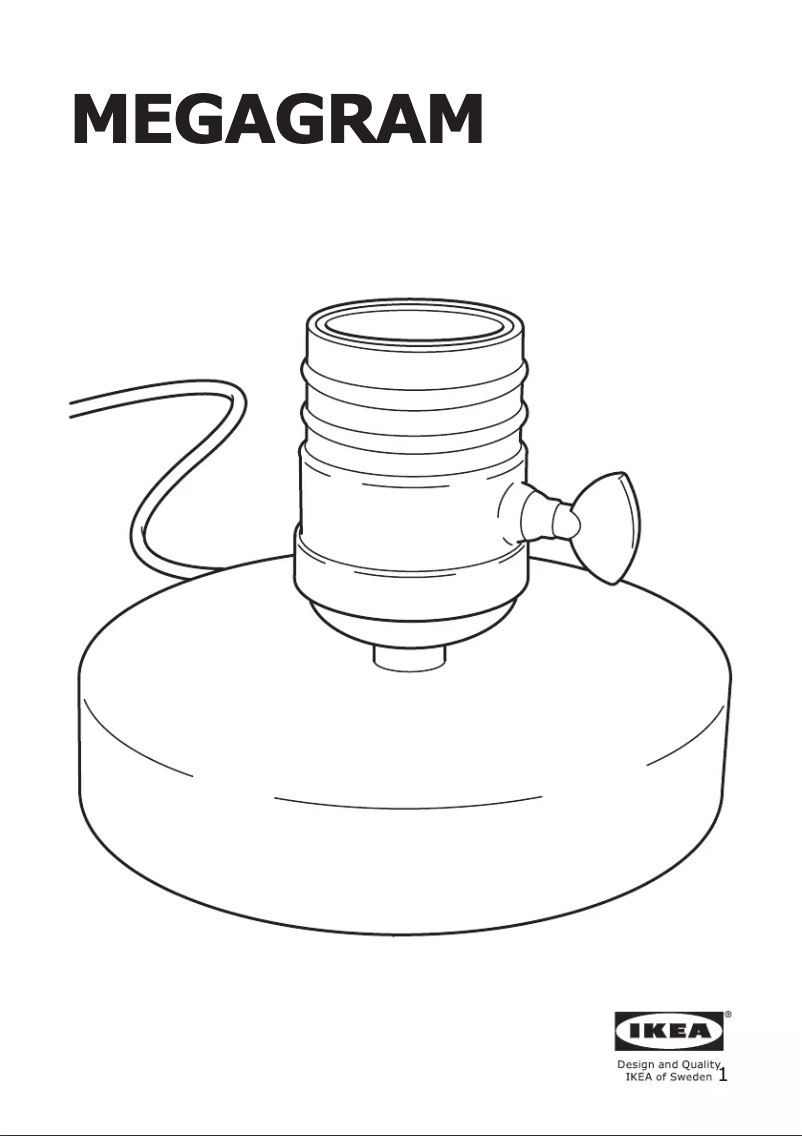 Image de la première page du manuel de l'appareil MEGAGRAM