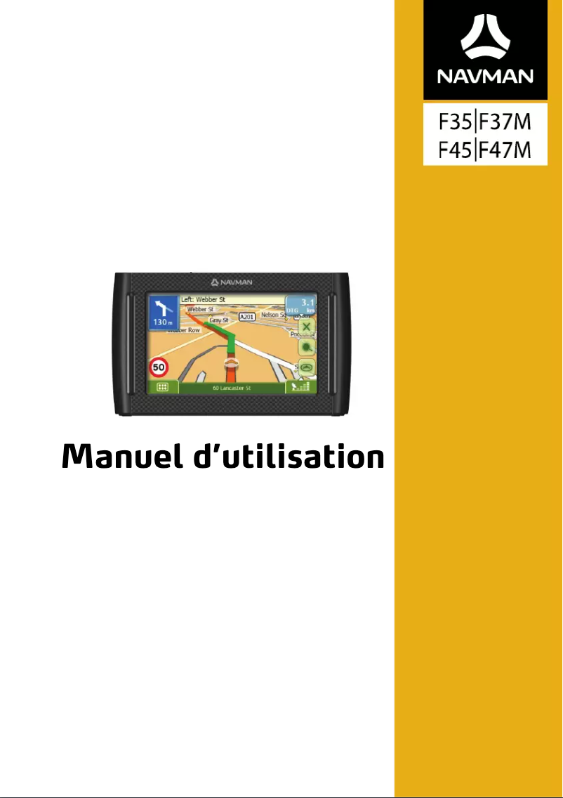 Page 1 de la notice Manuel utilisateur Navman F35