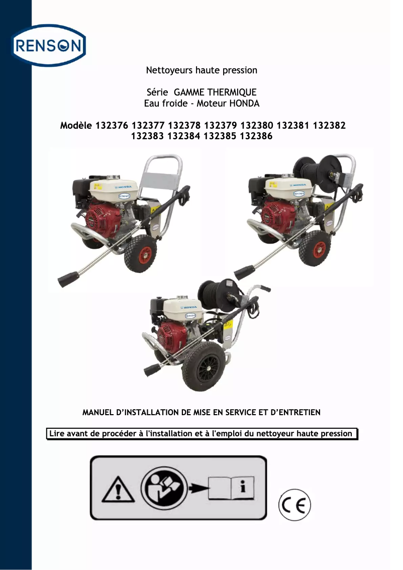 Page n°1 - Manuel utilisateur Renson 132379