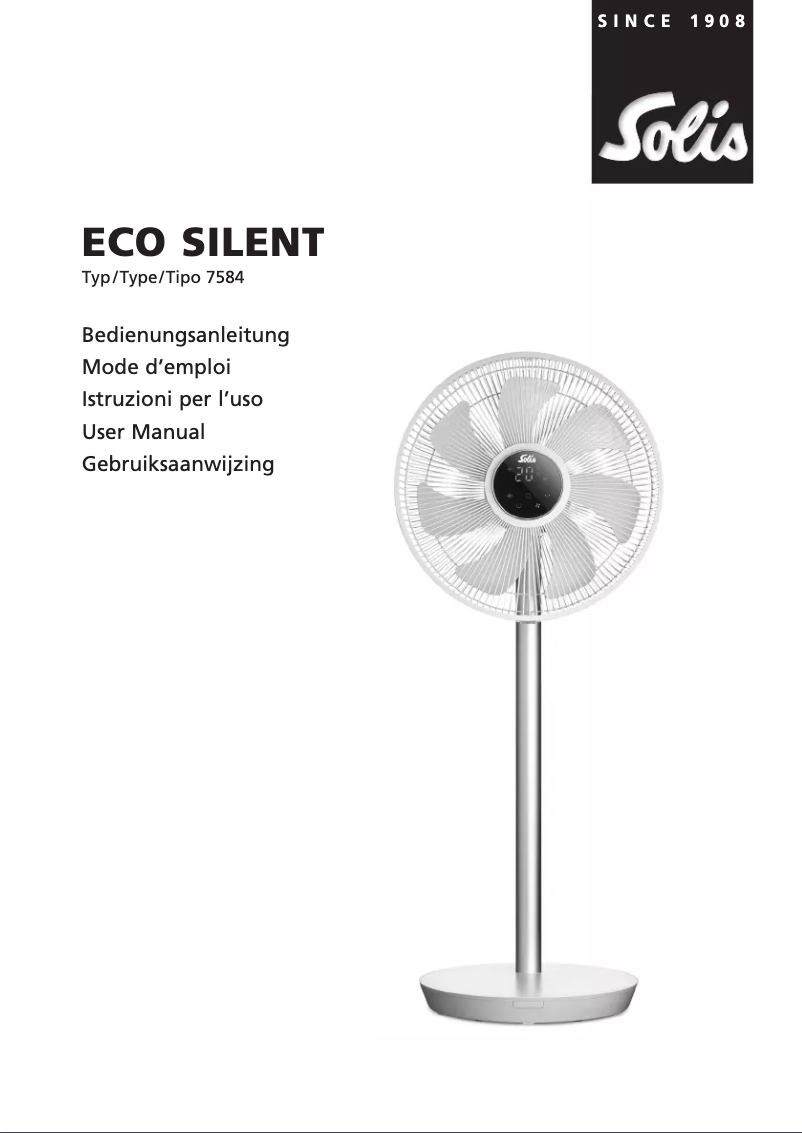 Page n°1 - Manuel utilisateur Solis Eco Silent 7584