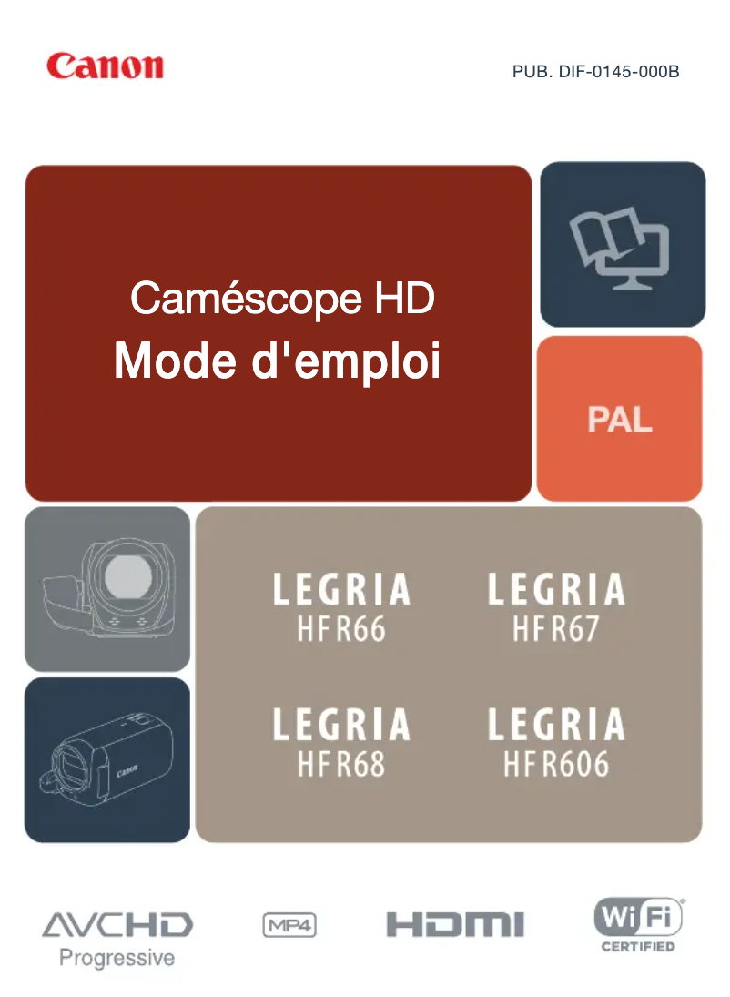 Page 1 de la notice Manuel utilisateur Canon LEGRIA HF R606