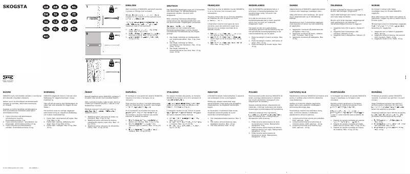 Page 1 de la notice Mode d'emploi Ikea SKOGSTA