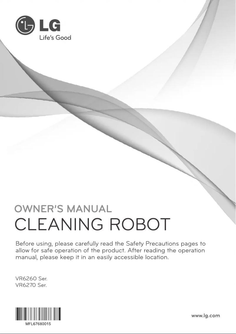 Page n°1 - Manuel utilisateur LG VR62601LV