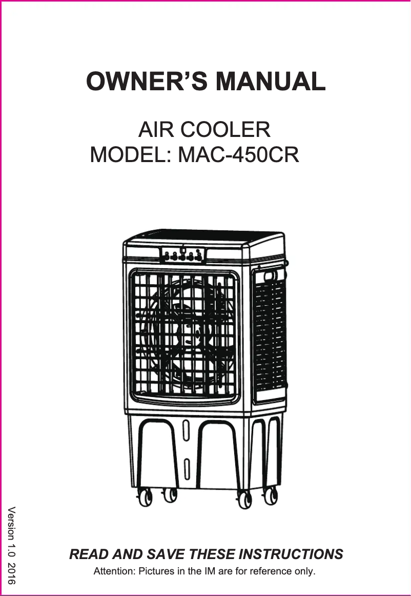 Página 1 del manual Manual de usuario Midea MAC-450CR