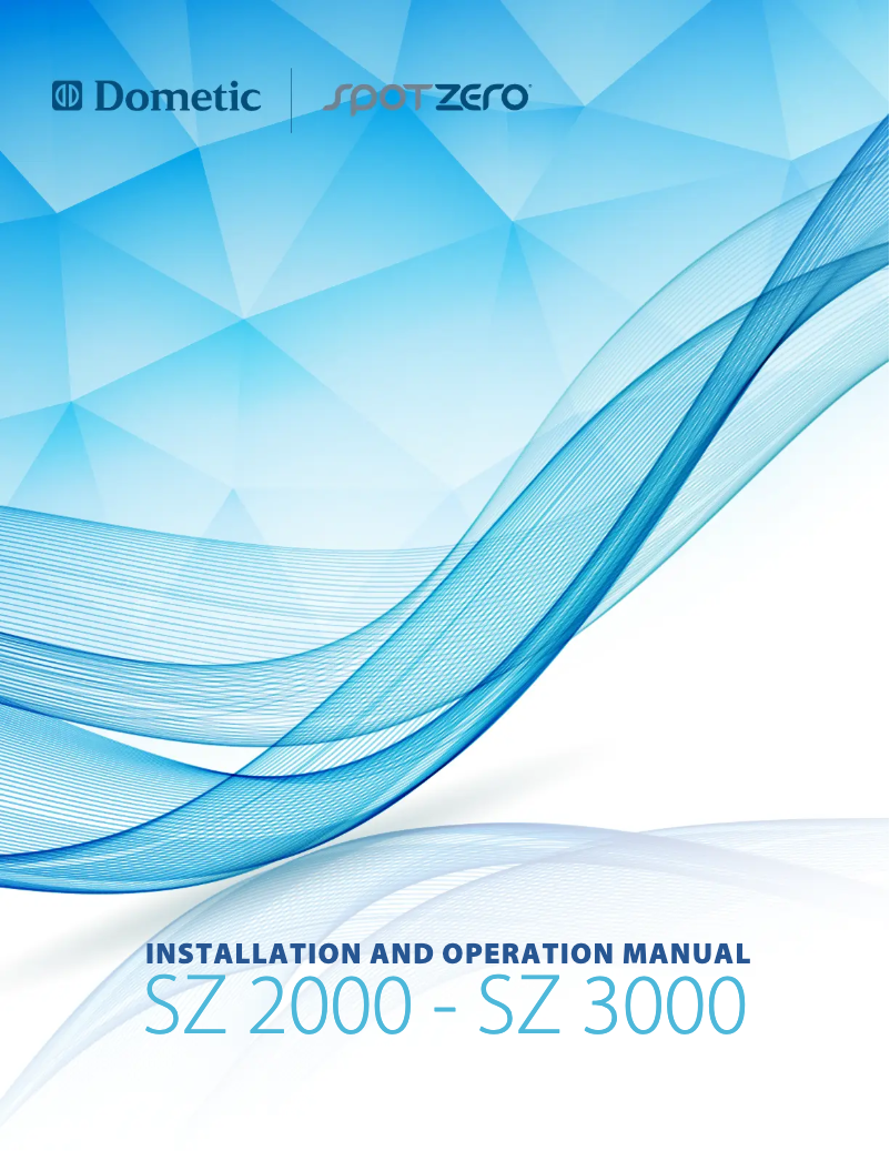 Page 1 de la notice Manuel utilisateur Dometic Spot Zero SZ 2000