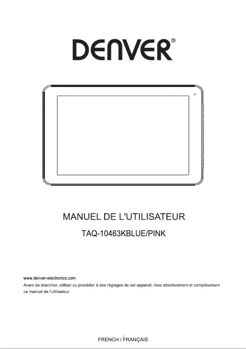 Imagen de la primera página del manual del dispositivo TAQ-10463