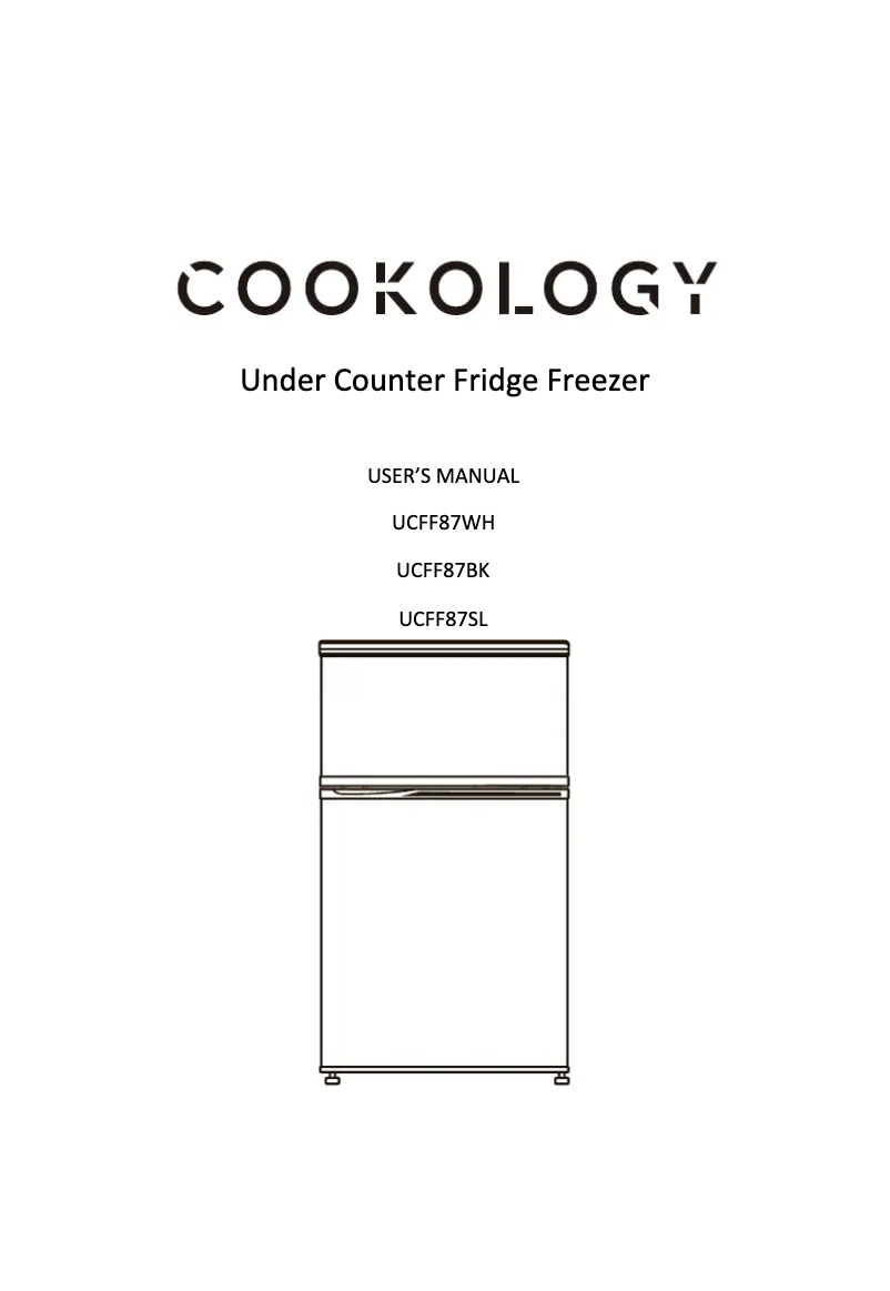 Page 1 de la notice Manuel utilisateur Cookology UCFF87SL