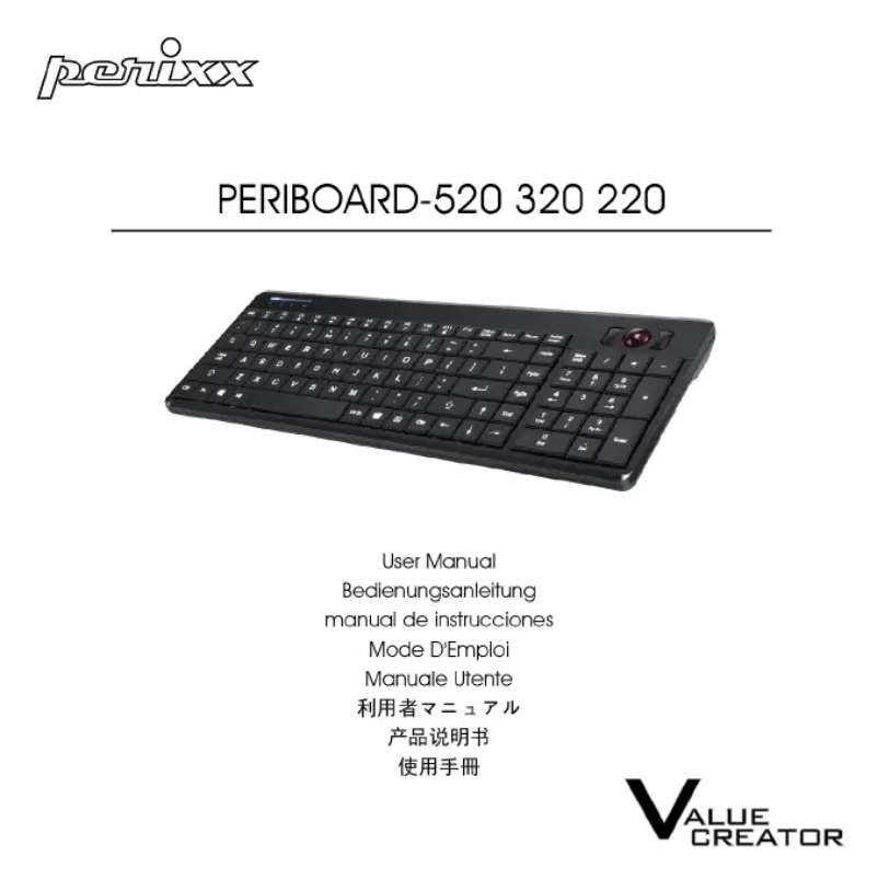 Page n°1 - Manuel utilisateur Perixx PERIBOARD-220