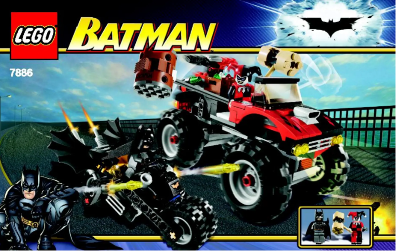 Página 1 del manual Manual de usuario Lego The Batcycle (TM): Harley Quinn's Hammer Tru