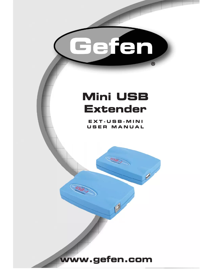 Image de la première page du manuel de l'appareil EXT-USB-MINI