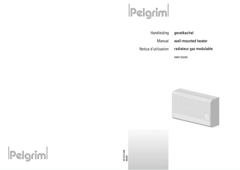 Page n°1 - Manuel utilisateur Pelgrim GWH3