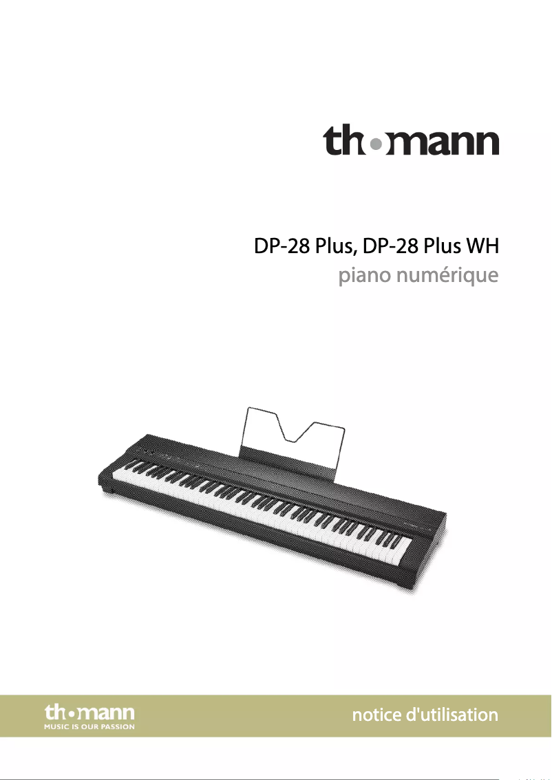Image de la première page du manuel de l'appareil DP-28 Plus
