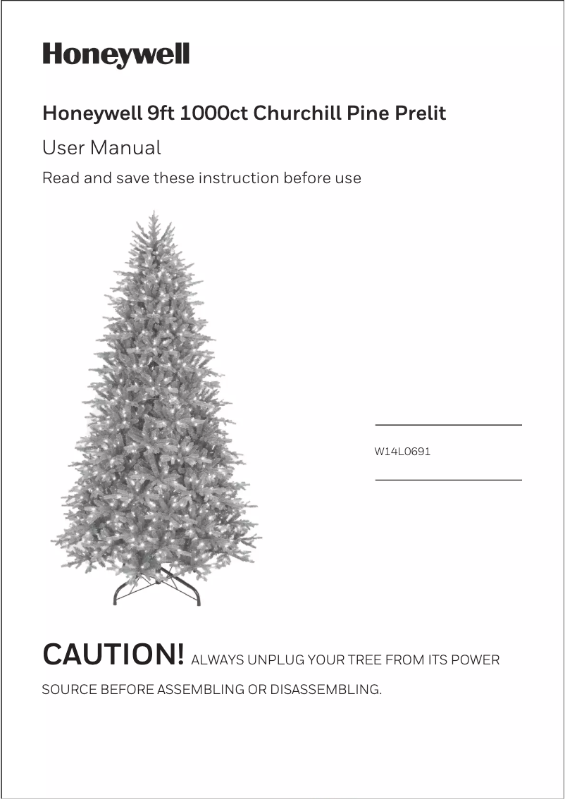 Page 1 de la notice Manuel utilisateur Honeywell W14L0691