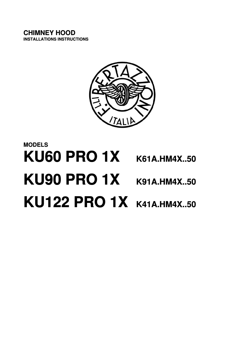 Image de la première page du manuel de l'appareil KU60 PRO 1 X