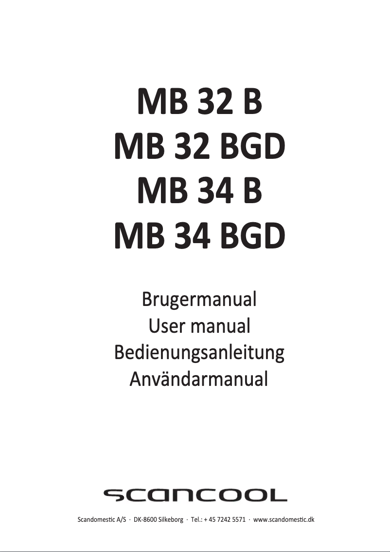 Image de la première page du manuel de l'appareil MB 32 B
