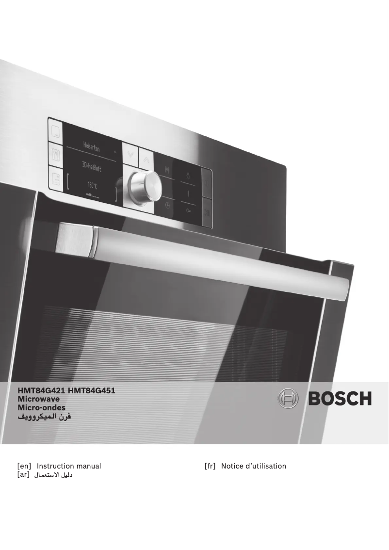Page 1 de la notice Manuel utilisateur Bosch HMT84G451