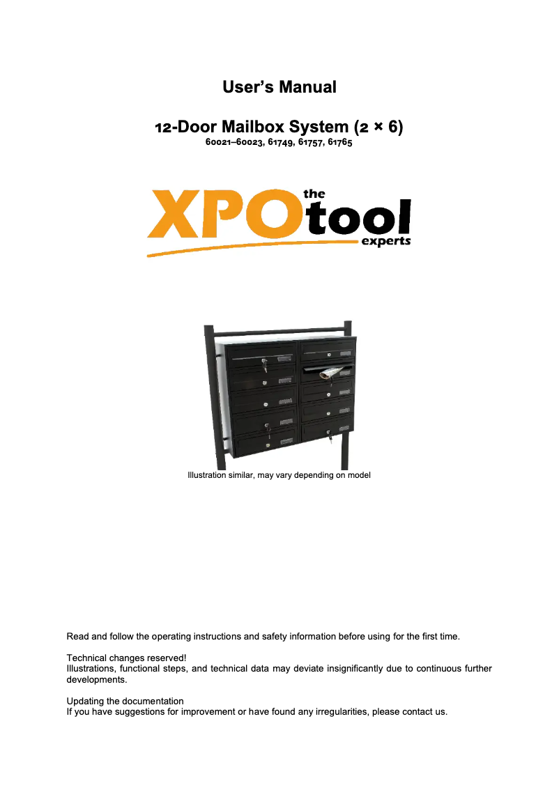 Image de la première page du manuel de l'appareil 61757