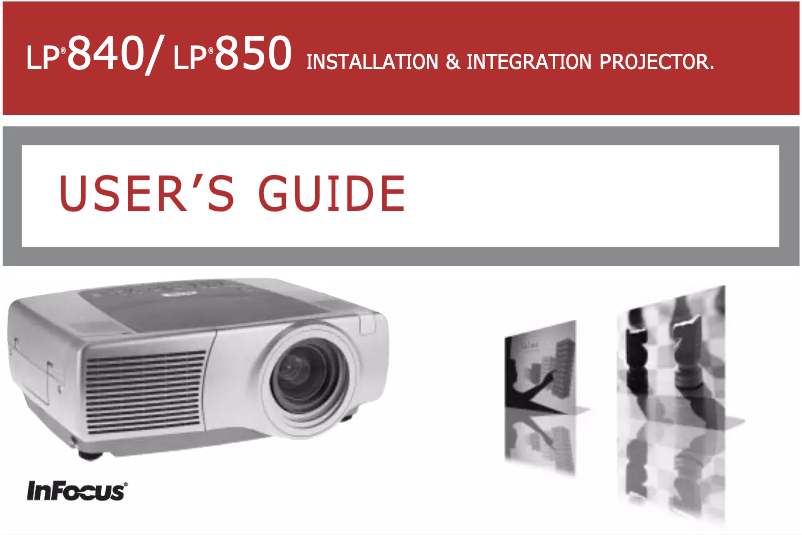 Page 1 de la notice Manuel utilisateur InFocus C450