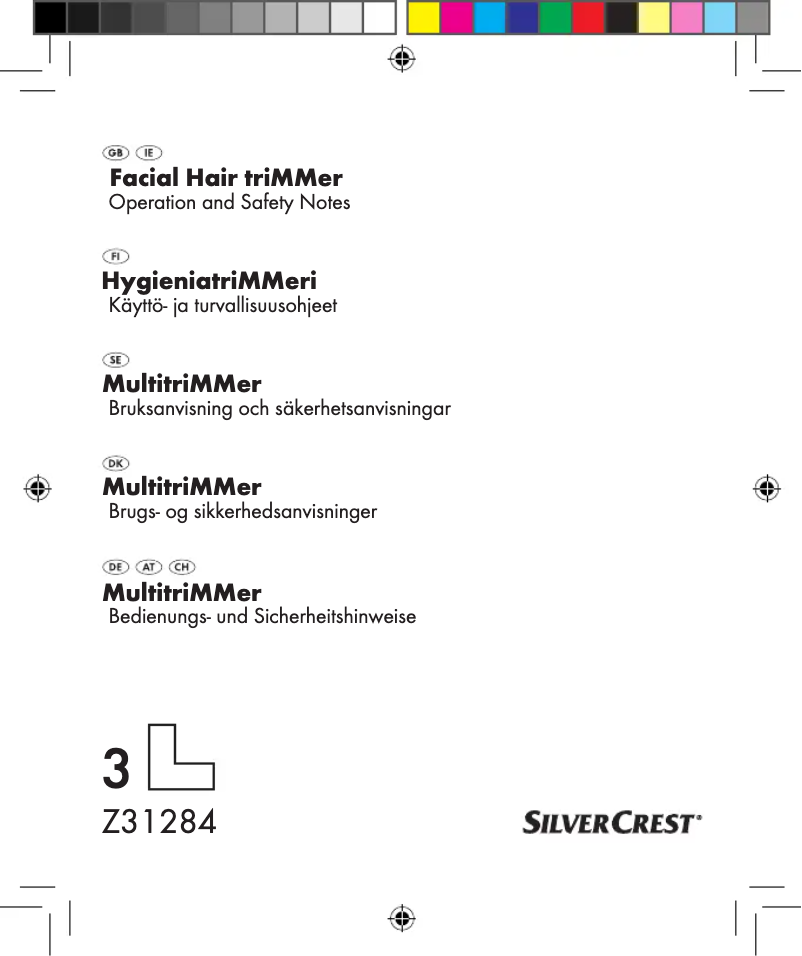 Page 1 de la notice Manuel utilisateur SilverCrest Z31284