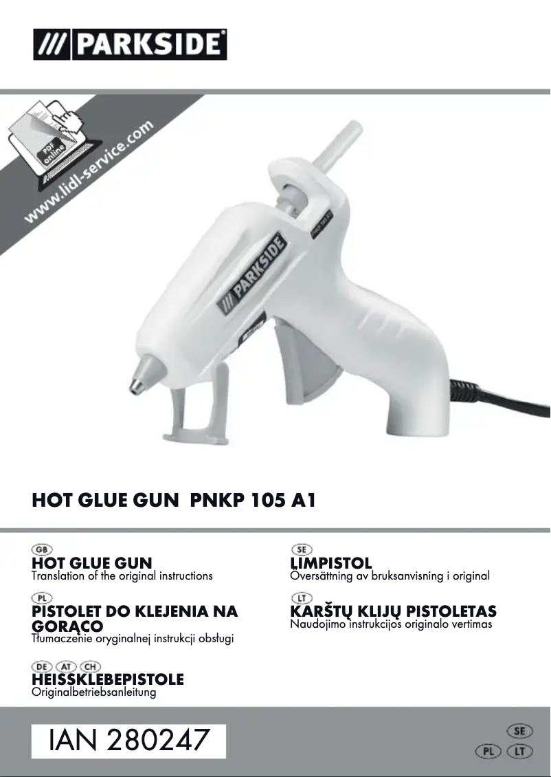 Image de la première page du manuel de l'appareil PNKP 105 A1