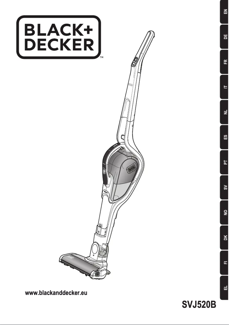 Page n°1 - Manuel utilisateur Black & Decker SVJ520B