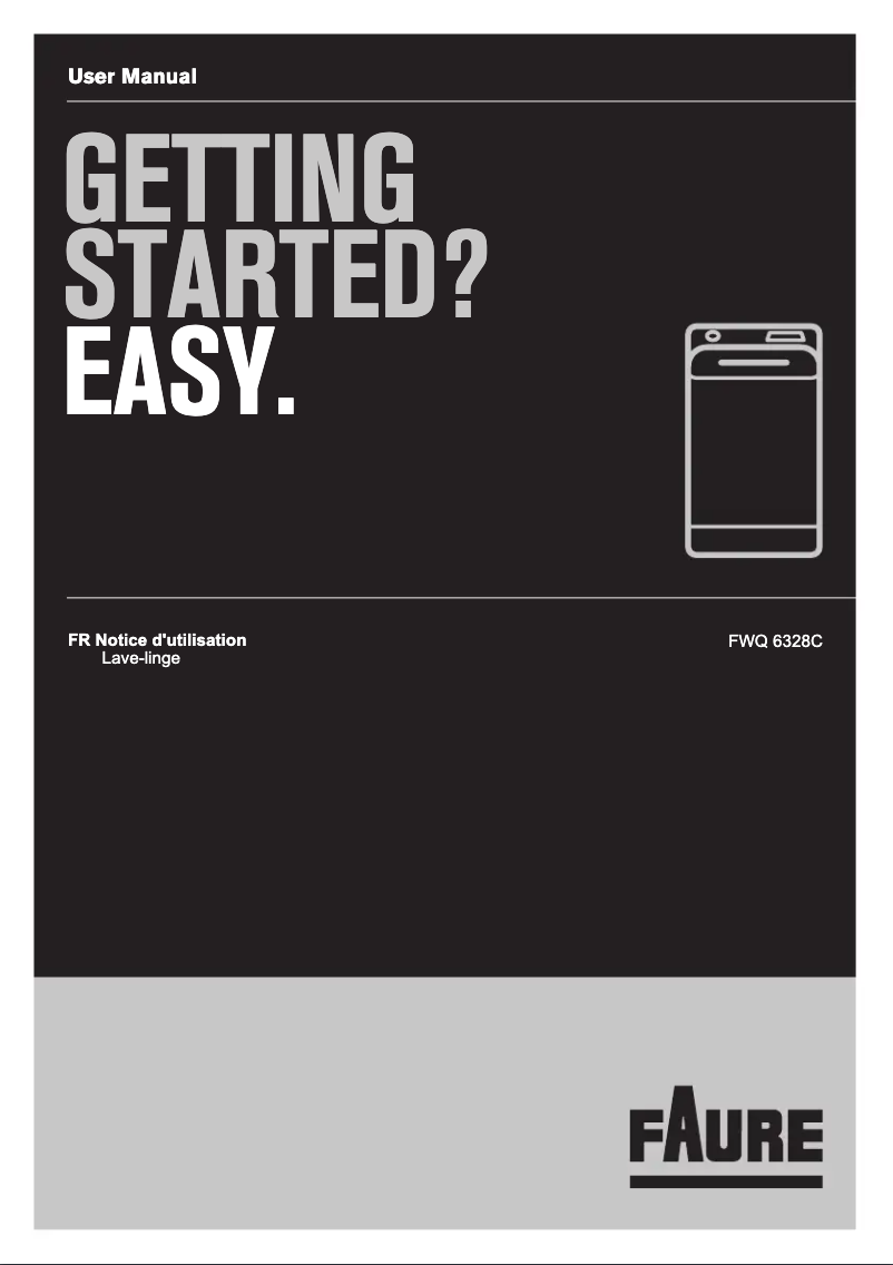 Page n°1 - Manuel utilisateur Faure FWQ6328C