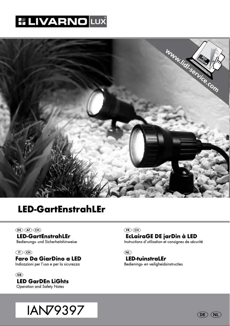 Page 1 de la notice Manuel utilisateur Livarno Lux IAN 79397
