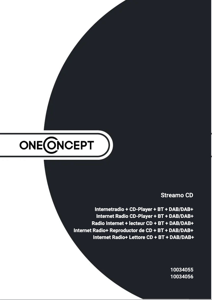 Imagen de la primera página del manual del dispositivo Streamo CD