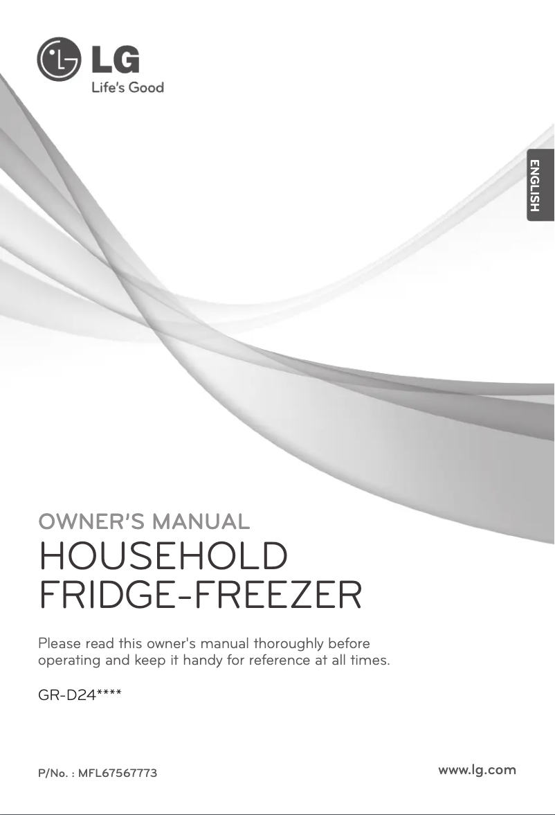 Image de la première page du manuel de l'appareil GR-D24FBGHL