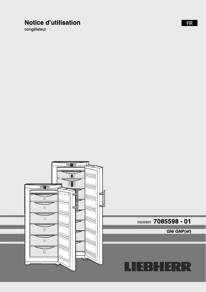 Image de la première page du manuel de l'appareil GNP 2713 Comfort NoFrost